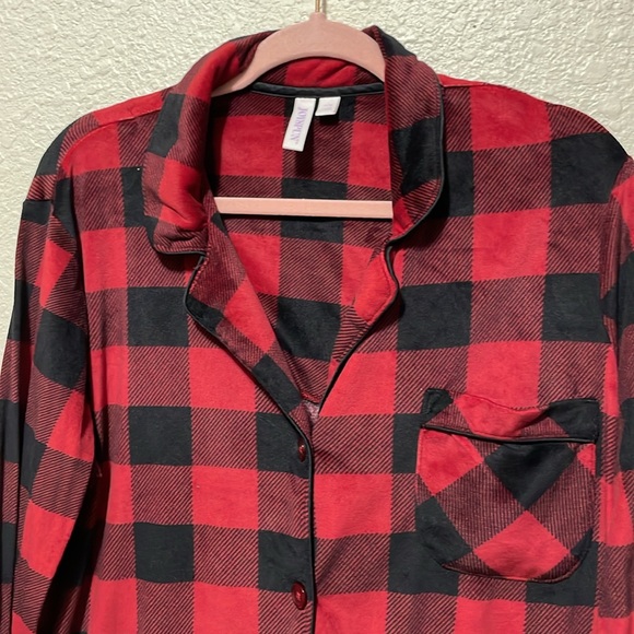 Joyspun Women's Black & Red Buffalo Print Pajamas. Very Good Condition. Size L. - Picture 5 of 14